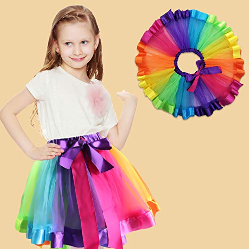 D.q.z Kids Fairy Butterfly-Wings Costume For Girls Halloween Butterfly Costumes & Rainbow Tutu Dress Up Party Supplies (Multicolor) #TOP7