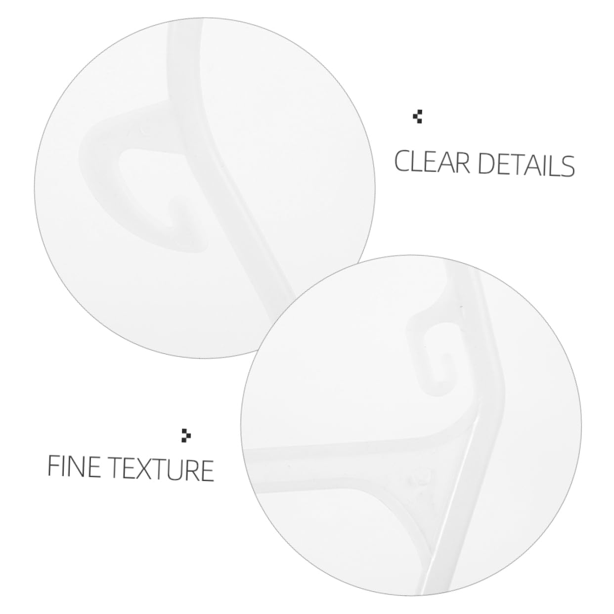 UKCOCO 10 Perchas Infantiles de Plástico Blanco Diseño Antideslizante y Forma de Cuerpo para Colgar Trajes de Baño de Niños en Armario del Hogar o Tienda