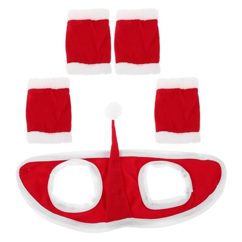 Set de décoration de Noël pour cheval facile à nettoyer et confortable qui ne glisse pas