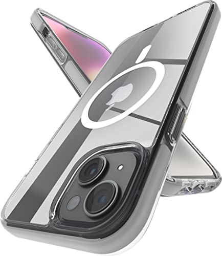 Image of Vaku Luxos Guard MagPro for iPhone 14 Cover Case, 10 Feet Drop Protection, Shockproof, Scratch Resistant, Slim, Thin Compatible with MagSafe iPhone 14 Back Cover - White