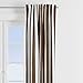 Bacati - Stripes White/Chocolate Single Curtain Panel