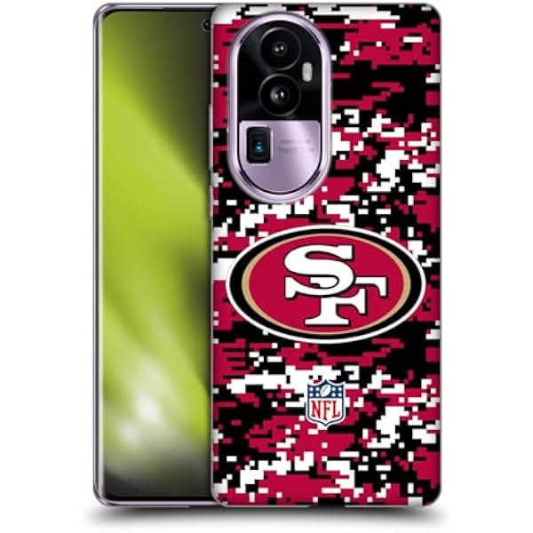 Head Case Designs Oficjalnie Licencjonowany NFL Cyfrowy kamuflaz Karta graficzna San Francisco 49ers Soft Gel Case Etui Kompatybilny z Oppo Reno10 Pro
