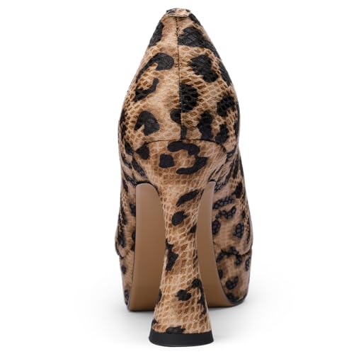 TDD Platform Heels for Women Glitter Crystal Rhinestone Square Toe Closed Toe Chunky Pumps Comfortable Dressy Wedding Elegantes Wide Comfortable Tacones 5 Inch High Heels3