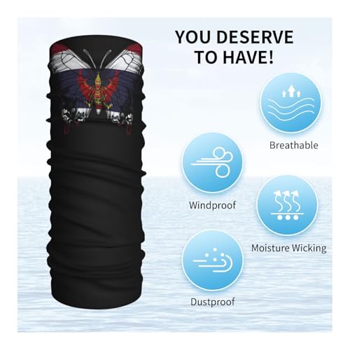 Thailand Thai Flag Butterfly Neck Gaiter Balaclava Face Mask for Men Women Patriotic Design Seamless Bandana Cover Scarf Headwear Headband Head Wrap White4