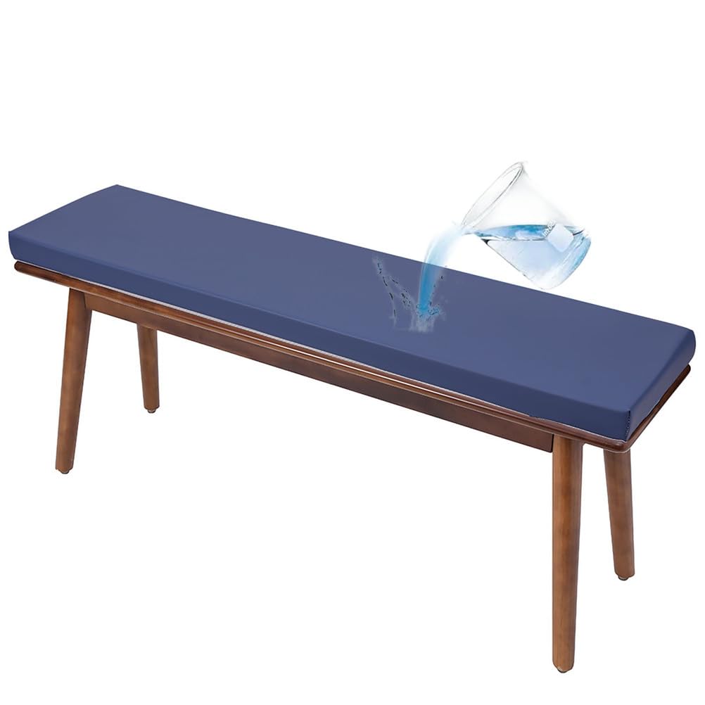 Coussin de banc lavable résistant aux taches pour assise intérieure et mobilier de jardin