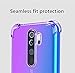 Leychan for Note 8 Pro Case, Shockproof TPU Bumper Case Double-Color Soft Rubber Anti-Drop Protective Case Cover Fit for Note 8 Pro Phone (Purple Blue)… (red)