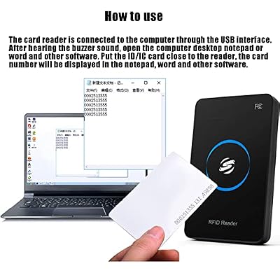 IC ISO14443A RFID Reader for F08/Classic S50 Card USB Keyboard Emulation LED Board Compatible with Windows/Android/Liunx System + 5pcs Card