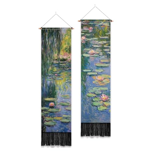 Tenture Monet style étang de lotus pour une chambre zen et cosy