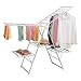 BGSFF Sèche-Linge avec Ailes Porte-Chaussures Extensibles en Aluminium Blanchisserie 5 étagères Sèche-Linge Ligne de Lavage Sèche-Serviettes pour intérieur ou extérieur réglable en Haute
