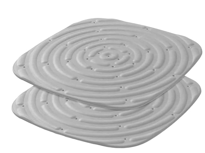2 Piezas Almohadilla De Nido De Pollo, Almohadillas Lavables para Caja de Anidación, Reutilizables para Gallinas Pondeadoras, Camas, Pollitos (Gris)