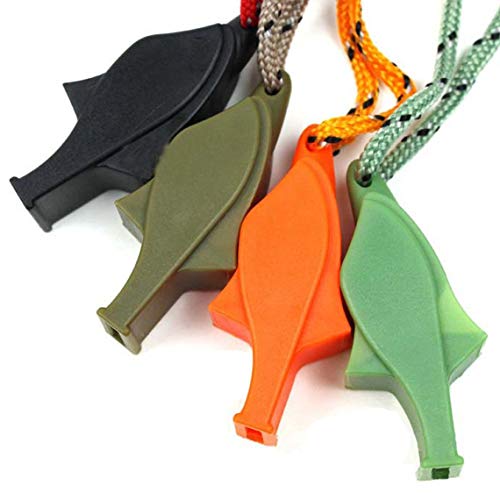 Zinniaya Tamaño portátil de plástico Exterior Supervivencia Silbato Salvavidas Camping Senderismo Rescate Silbato de Emergencia Herramientas