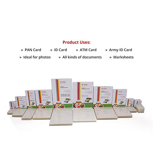 Image of VMS Starlam Thermal A4 Lamination Pouch Sheets 225mmx310mm 125 Micron 100 Laminating Sheets for Certificate and Documents
