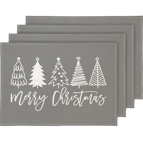 YCOLL Platzset Weihnachten 4er Set Weihnachtsdeko Tisch Tischsets...