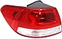 Evan-Fischer Tail Light Assembly Compatible with 2016-2018 Kia Sorento Outer Halogen Driver Side