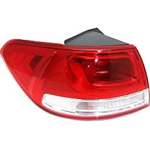 Go-Parts - Tail Light Assembly for 2016-2018 Kia Sorento, Left Driver Side, Outer Halogen Light, Fits L/LX/EX Models, Replacement 2017