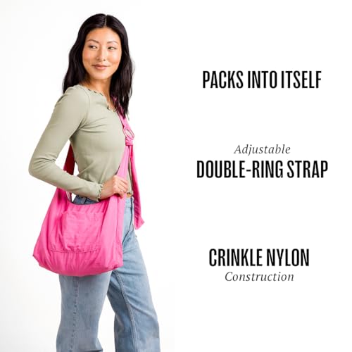 Image of Thread Wallets Slouchy Shoulder Bag for Women - Crescent Sling Purse, Unstructured & Foldable