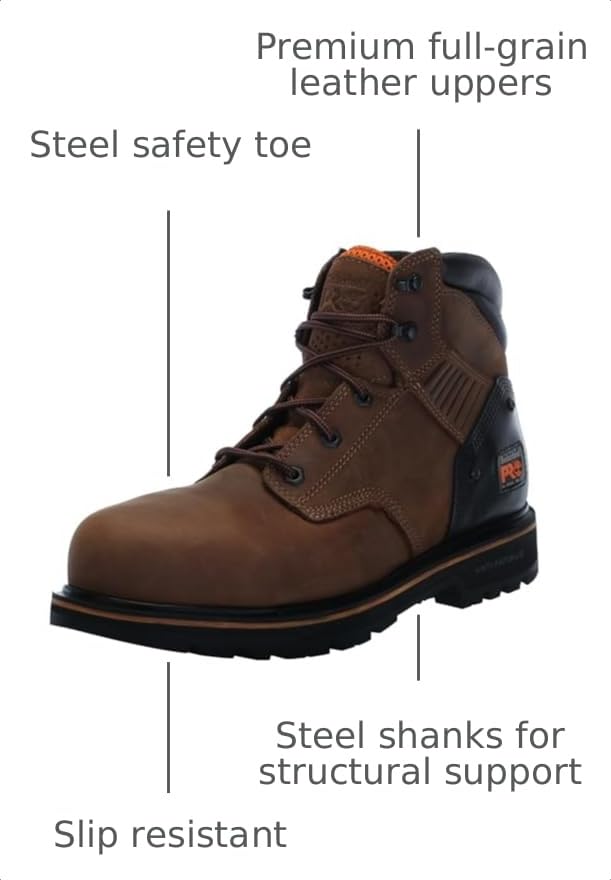 Image of Timberland PRO Men's Ballast 6in Steel Toe Safety Boots
