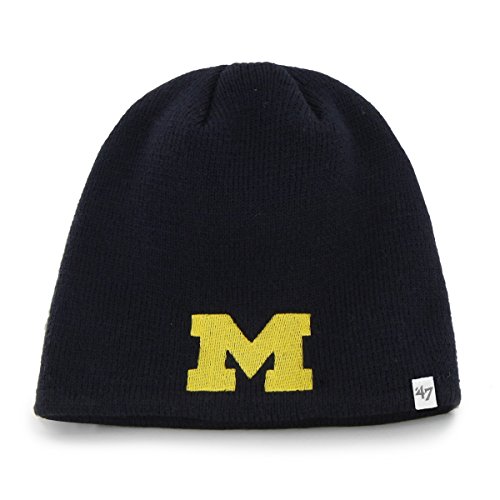 NCAA Michigan Wolverines '47 Beanie Knit Hat, Navy, One Size