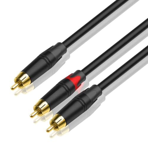 FENG GUO R/CA to R/CA Subwoofer Audio Cable Y-Type Adapter 1 Male(Female) to 2 Male(Female) Stereo HiFi Cable Four Modle 0.2m 0.5m 1m 2m 300cm(Male to 2-Male,3m)