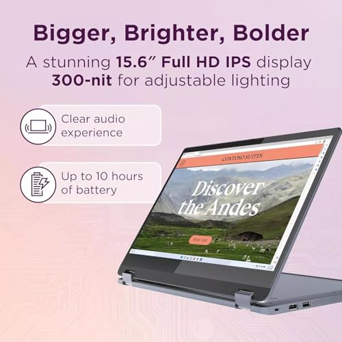 Image of Lenovo Chromebook Flex 3i 15.6 FHD Touchscreen 2-in-1 Laptop (Intel Pentium N6000, 8GB RAM, 256GB Storage (128GB eMMC+128GB IST SD Card), IST Pen), Student & School, Webcam, NFC, Wi-Fi 6, Chrome OS