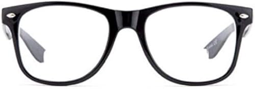 Miniatura 2 de 2 pares de anteojos de lectura cuadrados retro de estilo moderno, aumento cómodo para lectores con bisagra de resorte (negro, 1.50)