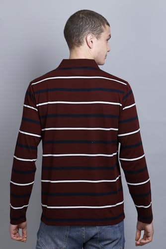 Image of Full Sleeve Polo T Shirt for Men Cotton with Pocket and Collar - Regular Fit Tshirt