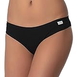 jadea slip donna cotone e modal elasticizzato (6pz) (5, nero)