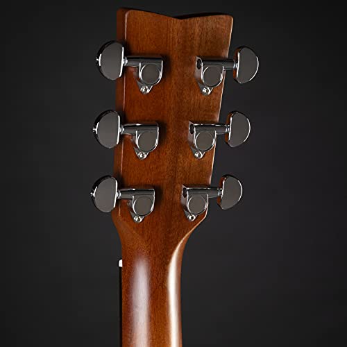 Image of Yamaha F370 Acoustic Guitar - Black Finish, 6-String Full-Size Guitar with Spruce Top & Rosewood Fingerboard, Ideal for Beginners & Intermediate Players