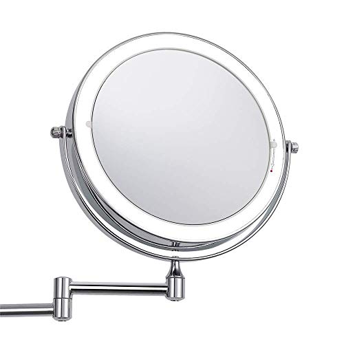 Miroir salle de bain LED avec double bras pliant pour un rasage parfait - 8