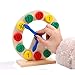 WFF Spielzeug Teaching Uhr pädagogisches Spielzeug, Holzspielzeug for 3-6 Jahre Alten Jungen und Mädchen - Teach Your Kid to Tell Zeit (Color : 1piece)