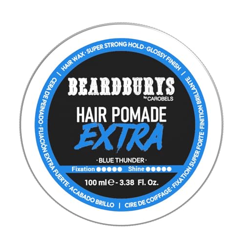Beardburys Extra, Cera para Cabello, Fijación Extrema para Peinados con Acabado Brillante que se Mantienen Intactos Durante todo el Día, 100 ml