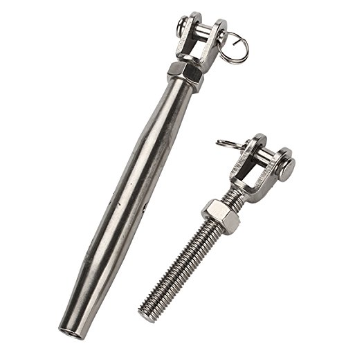Tensor para cuerda de acero inoxidable 304 M12 con cuerpo cerrado y quijada miniatura 1