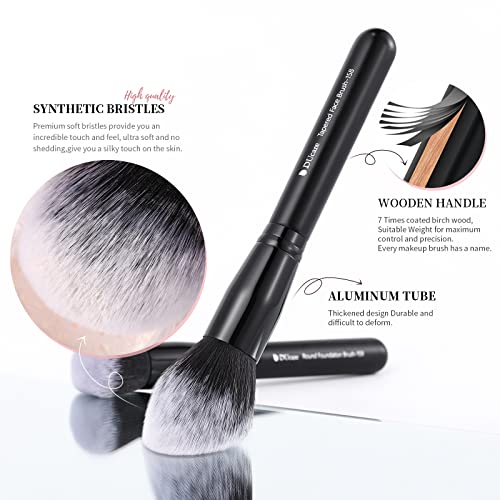 Pinceles de maquillaje sintéticos y profesionales en un set completo de 27 unidades 2