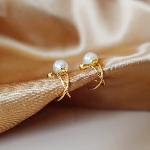 Image of Ear Cuffs Non Piercing 14K Gold Plated Ear Cuff Earrings for Women Trendy Clip on Cartilage Earring Stacks Non Pierced Adjustable Fake Earrings Set Jewelry Christmas Gift 2026 Stocking Stuffers