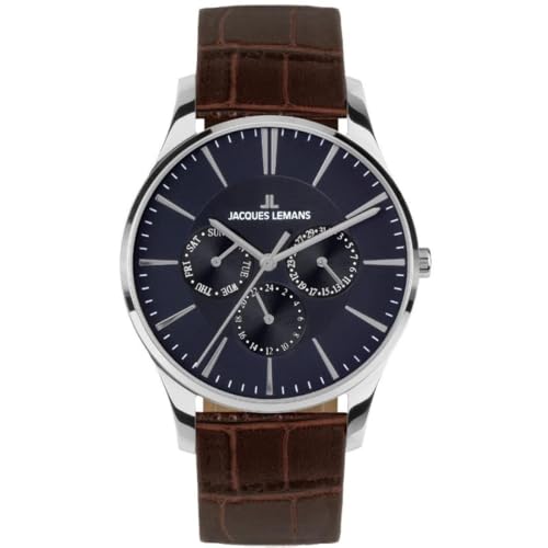 Jacques Lemans London 1-1951 montre classique cadran épuré bracelet cuir