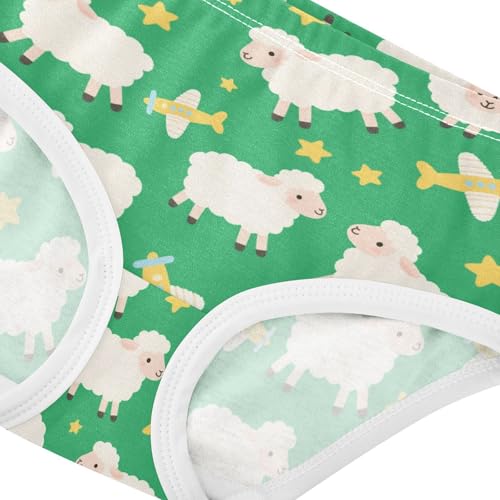 Sheep Star Plane Toddler Girls's Underwear 2T 23006714