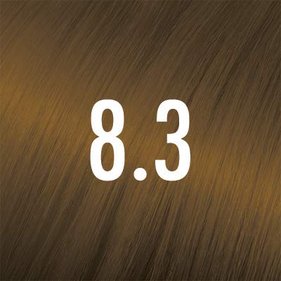 PRISMA Cream Hair Color - NO AMMONIA - #8.3 Light Golden Blonde 2.09 oz. - 100% Grey Coverage, Long Lasting Shine, Made in Italy.