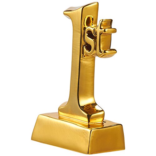 Trophée Coupe 1ère Place - Trophée Récompense en Or de Première Place pour Tournois Sportifs, Compétitions, Fêtes, 14 x… - Image 4