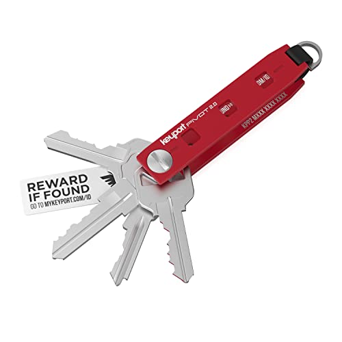 Image of Keyport Pivot 2.0 Modular Key Organizer - EDC Key Holder - Red