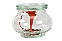 Weck Decò - Vasetto con Coperchio ∅ 100 mm, Completi di Guarnizione e Clips, Vetro, Trasparente, 1 litro/Capienza, Scatola da 4 Pezzi