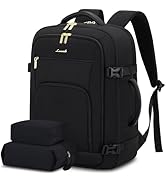 Lovevook Handbagagerugzak, voor dames en heren, groot, 40 liter, reisrugzak, vliegtuig, 17 inch-laptoprugzak, waterdicht, draagtas, cabinetas, dagrugzak voor reizen, blauw