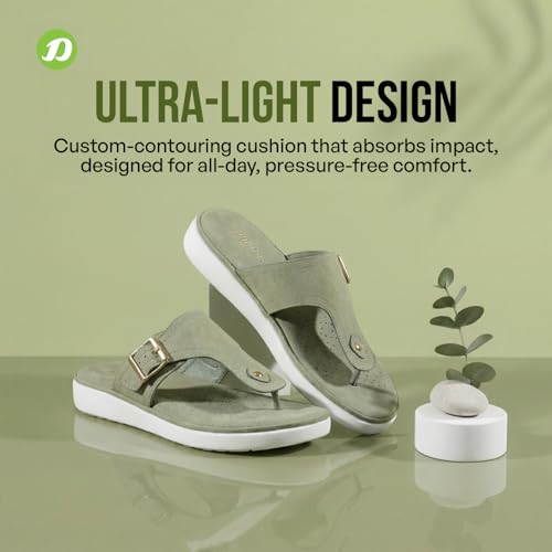 Image of DOCTOR EXTRA SOFT Women's Ultra Lightweight Slippers /Flip-Flops with Memory Foam Cushion | Stylish & Comfortable | Casual & Fashion| Diabetic & Orthopedic Synthetic Slip-on Sandals Ladies /Girls D-621