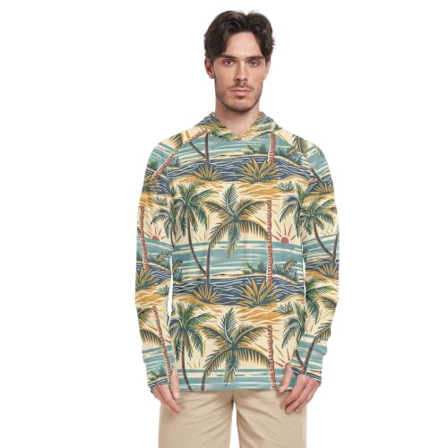 Rashguard UV sweat à capuche pour homme protection UPF 50+ contre les rayons solaires