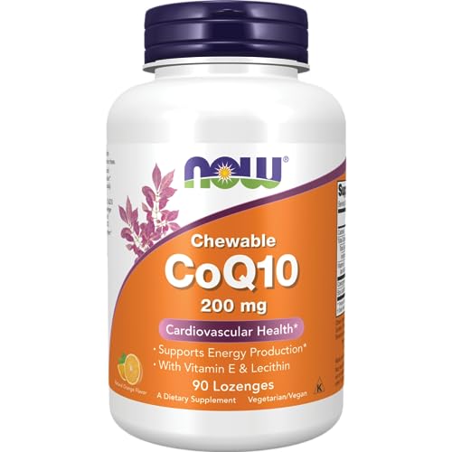 NOW FOODS Coq10 200mg VIT E, 90 CT