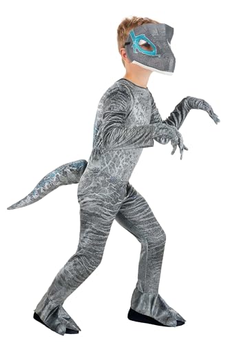 Disfraz completo Velociraptor Deluxe Jurassic World para niños miniatura 2