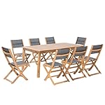 Gartenmöbel-Set Cesana Akazienholz 9-teilig