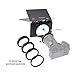 Foto4easy Lightweight Mini Matte Box with Carbon Fiber Top Flag for DSLR Mirrorless Cameras,Compatible with 52mm/55mm/58mm/62mm/67mm/72mm/77mm/82mm Lens