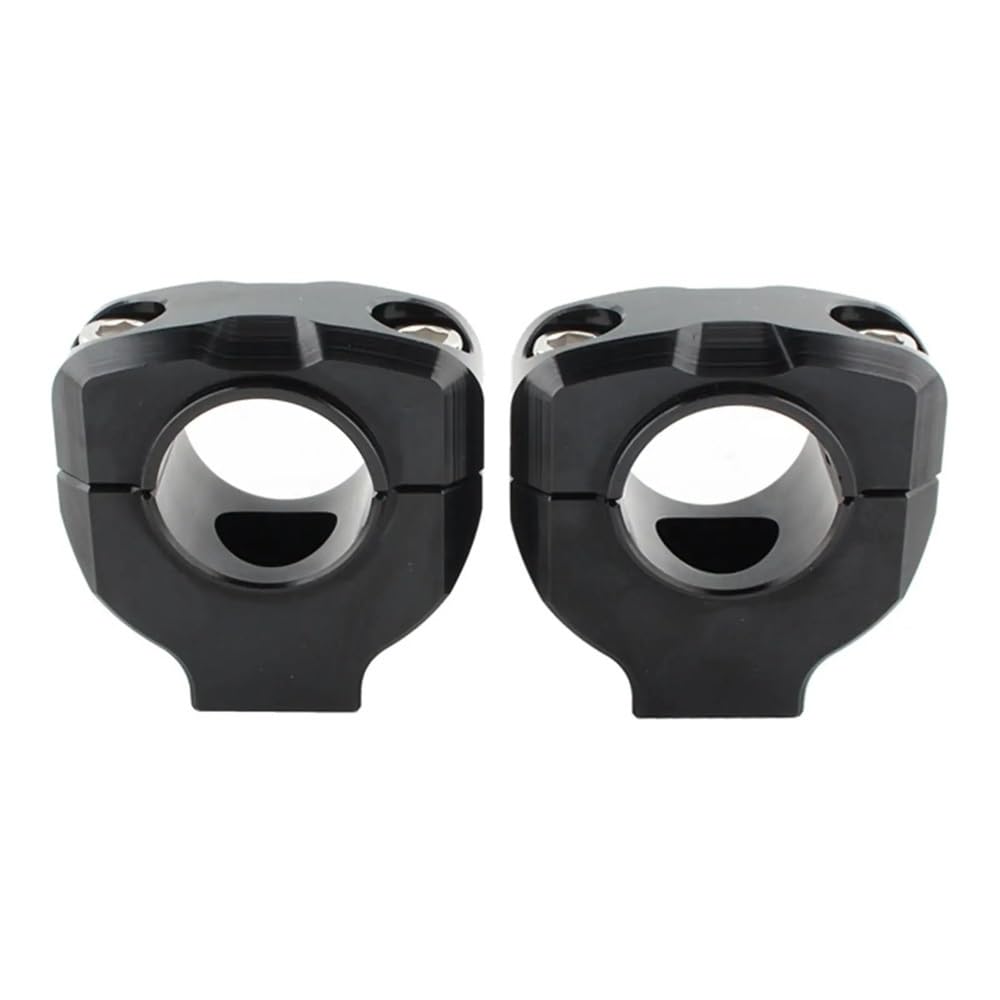 Réhausseur guidon 28mm moto et quad lot de 2 colliers de fixation noirs - 7