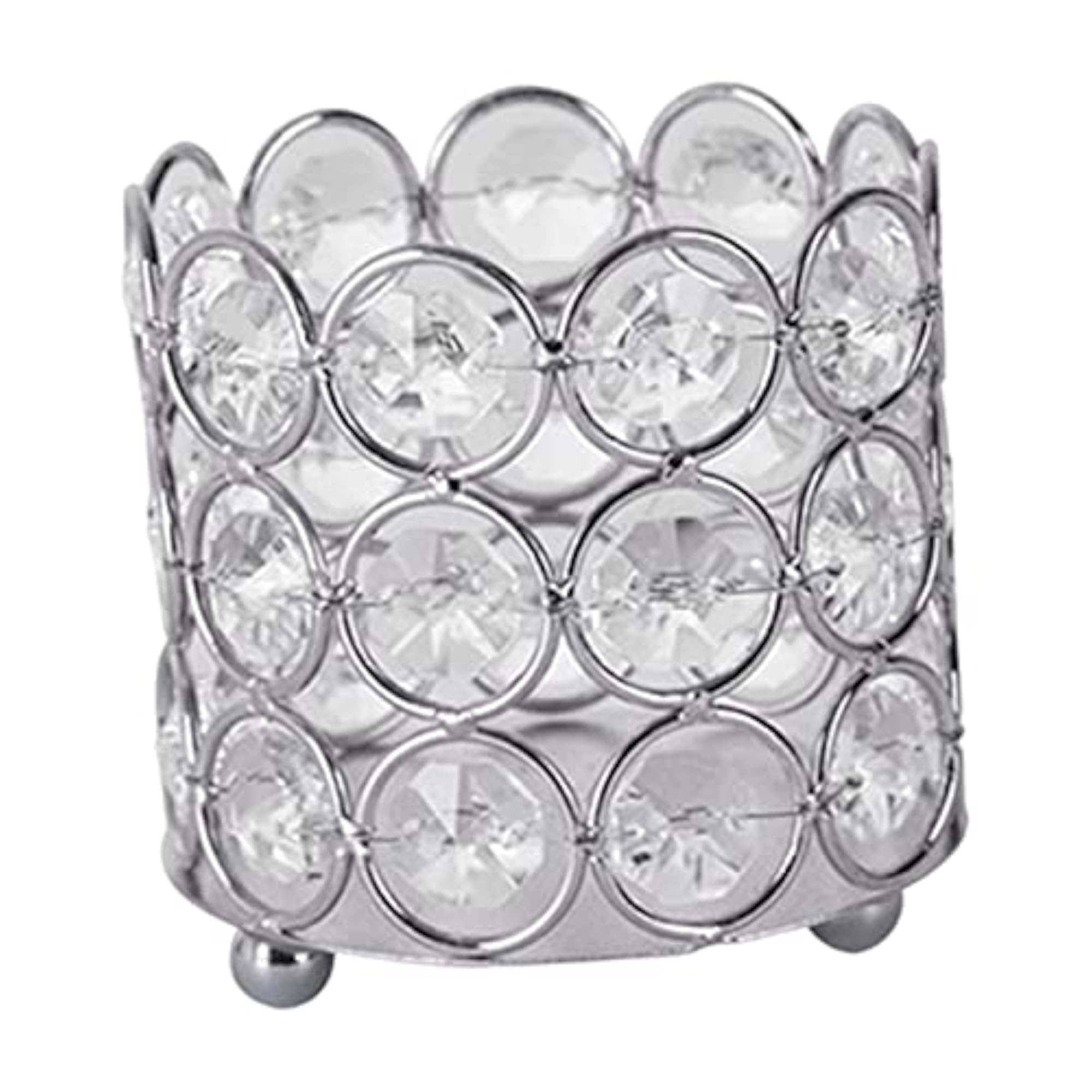 Crystal Makeup Brush Holder & Candle Holder, Home Decor