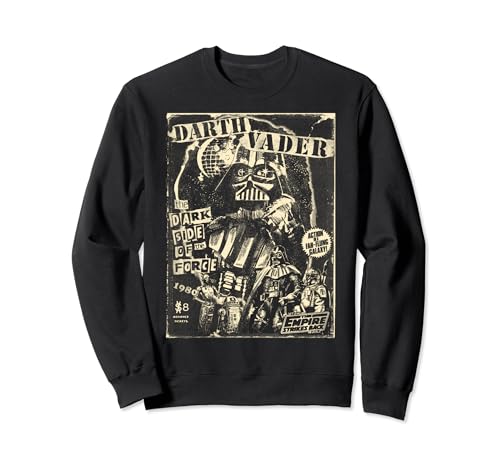 Sweat Star Wars homme motif Darth Vader poster grunge vintage noir